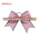 Fashion new design cheer team girls "6" ribbon bow diamond hair band with round elastic hair band accessories